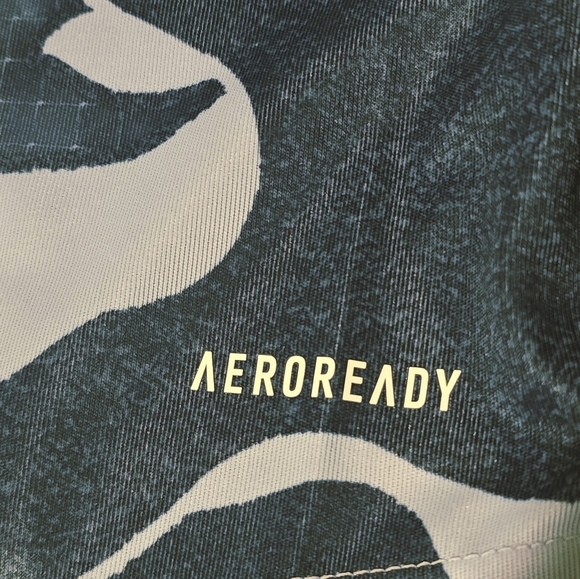 Adidas Men's Blue Camouflage Aeroready Club Graphic Tee Size M NWT - Picture 4 of 8